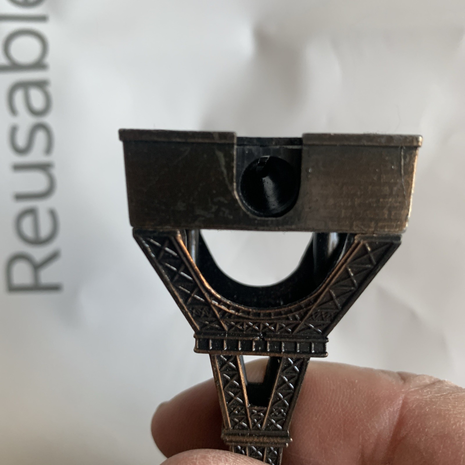 Vintage Unbranded Eiffel Tower Pencil Sharpener – 3-15/16″ Tall China