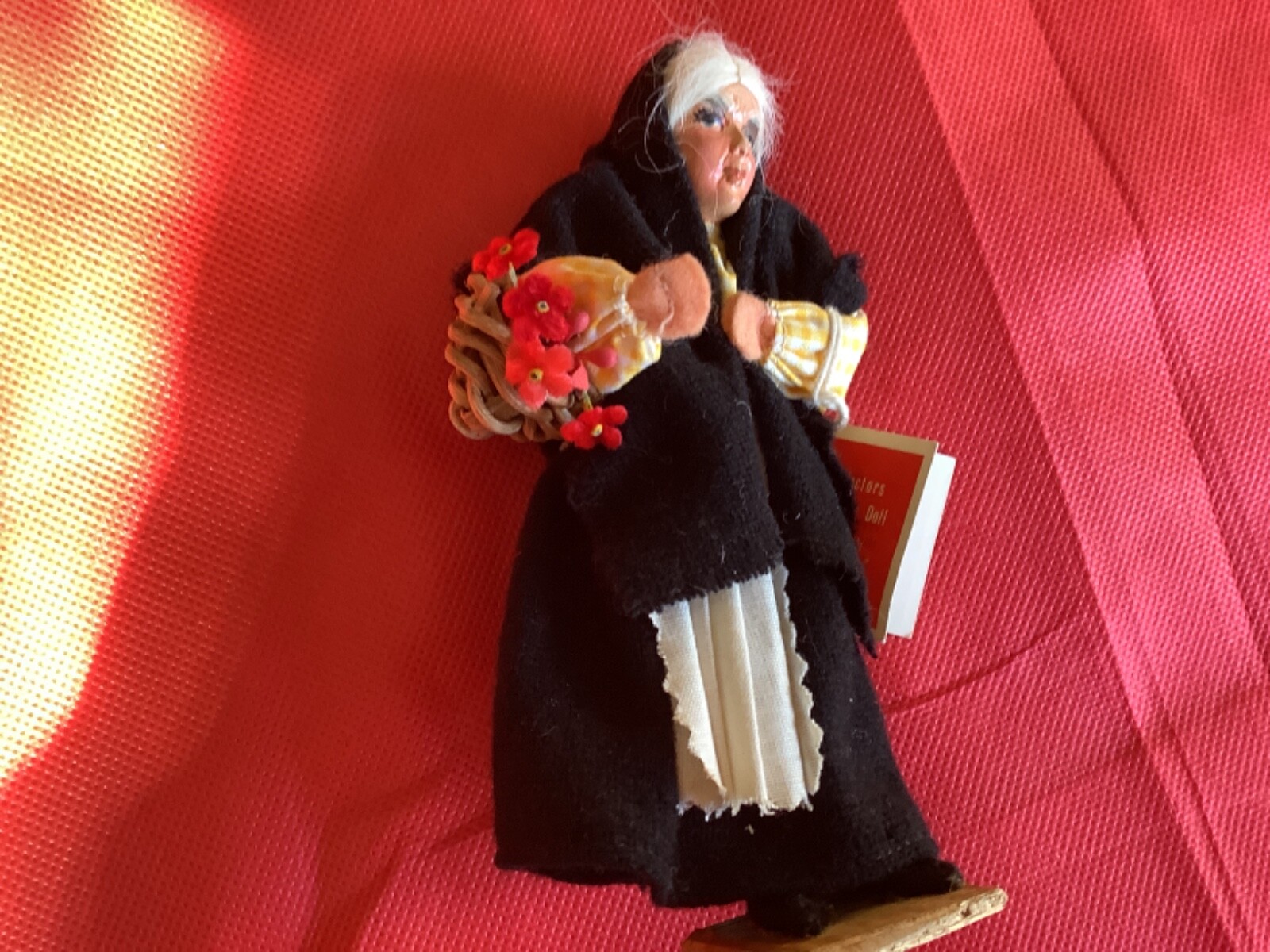 Collectors character doll by Jay handmade in Dublin Ireland flower seller