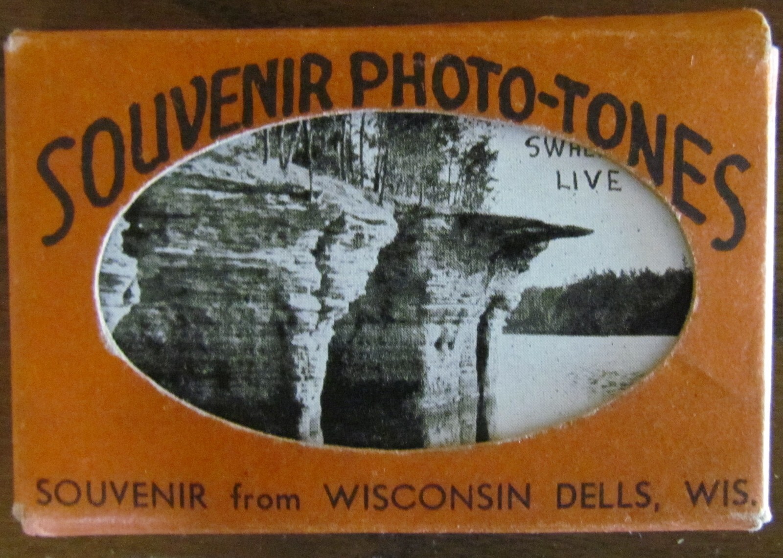 1920’s, SOUVENIR PHOTO-TONES MINIATURES OF 20 PICTURE OF WISCONSIN DELLS, WIS.