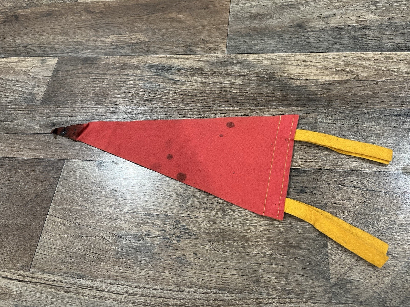 Vintage Boston Massachusetts Mini Pennant Old Ironsides Red 12”