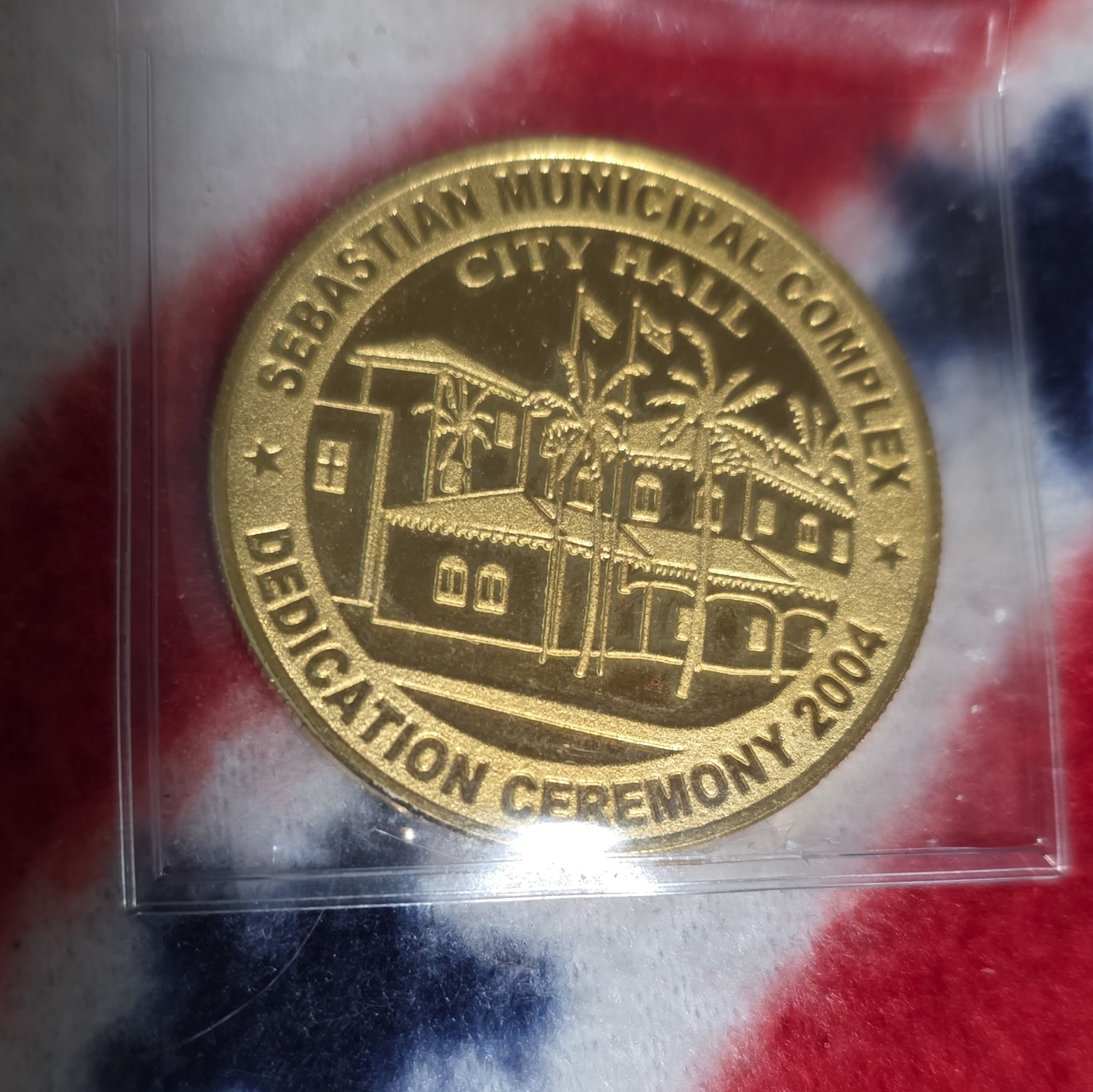 Sebastian Florida Municipal Complex Dedication Ceremony 2004 Medal 1/500