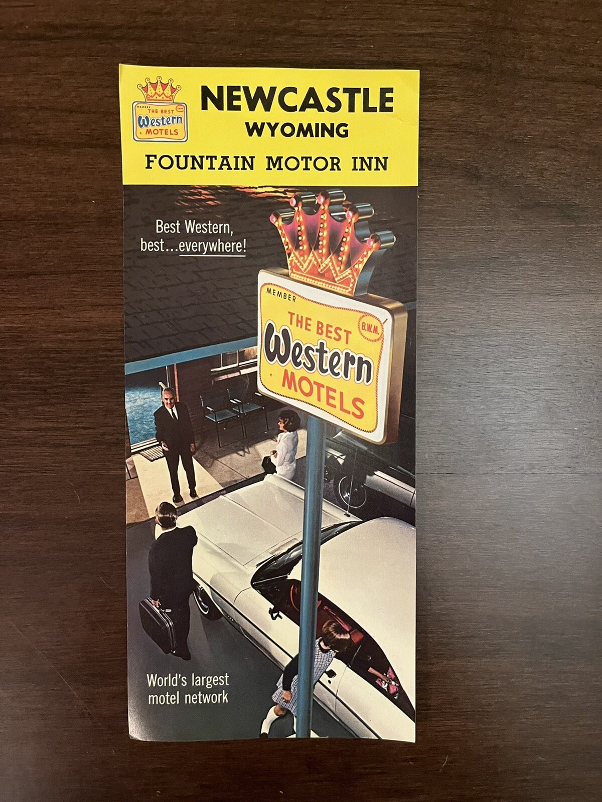 Vintage Best Western Motels Brochure , Fountain Motor Inn, Newcastle Wyoming