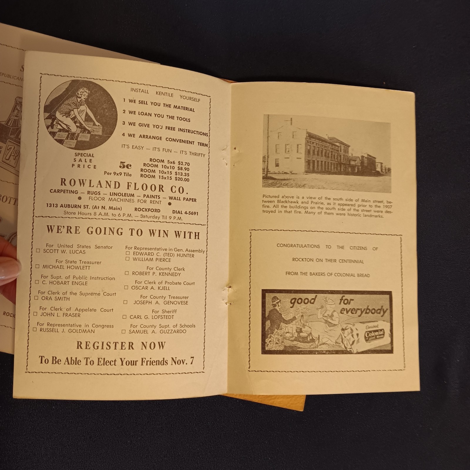 Rockton Il Remembers Centennnial Pageant 1850 – 1950 History Photographs