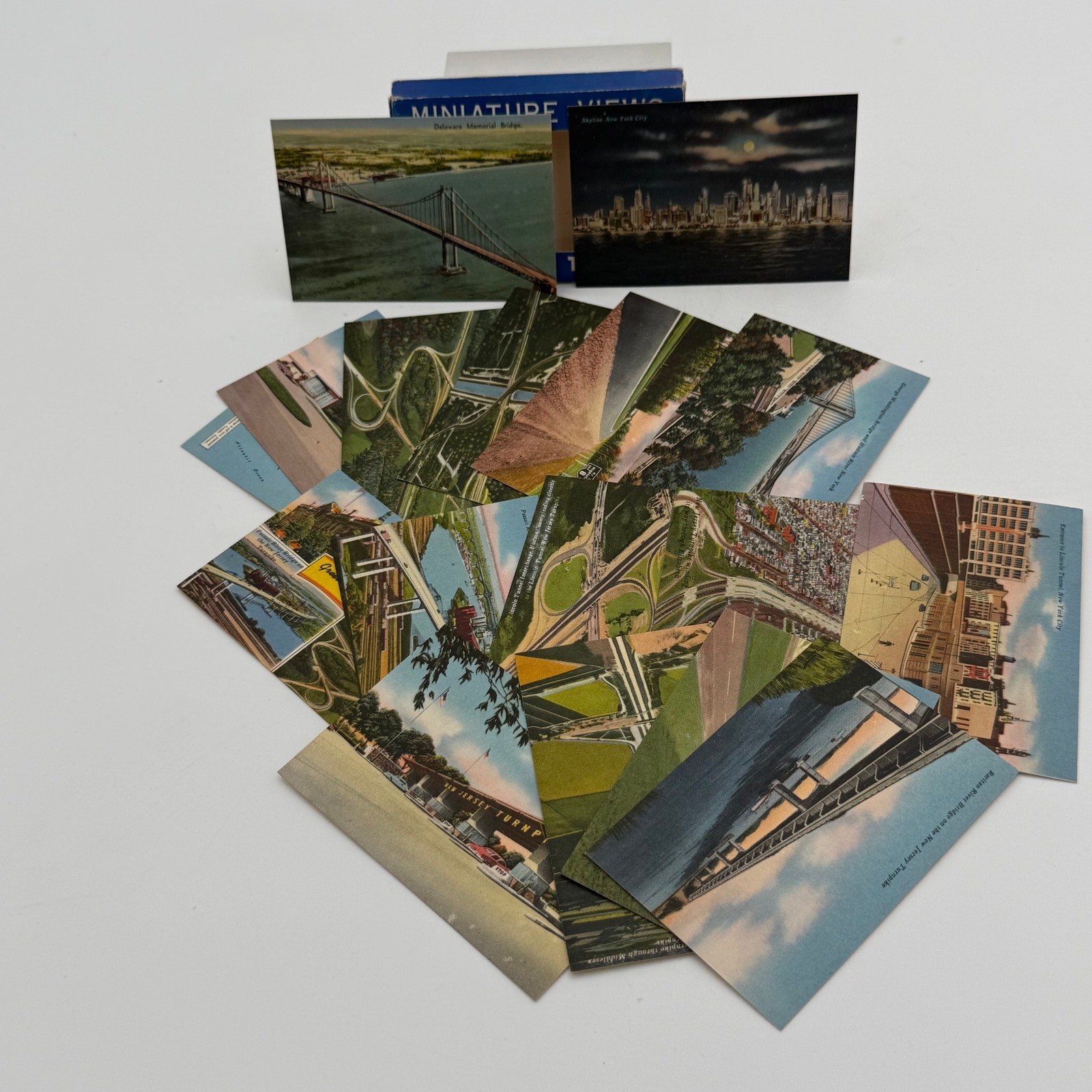 Vintage Miniature Views New Jersey Turnpike 20 Views Souvenir Set Postcards