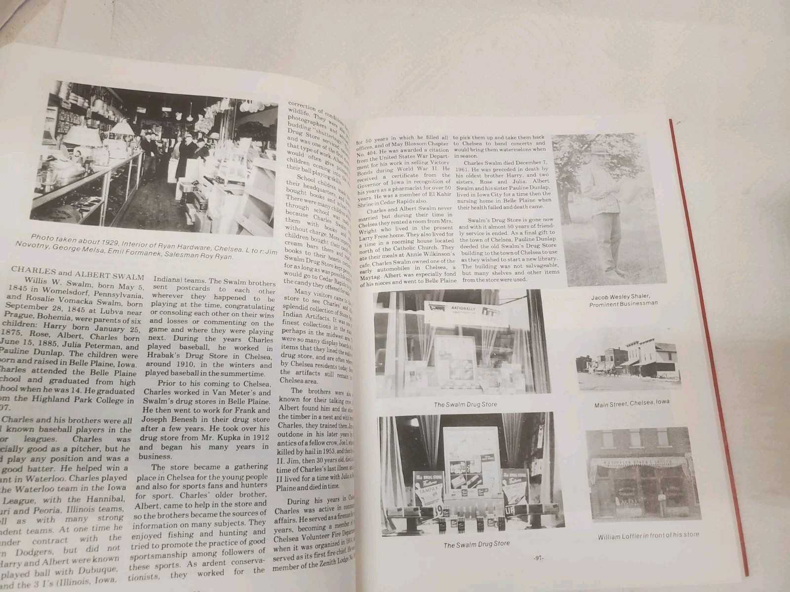 Paperback Book History Of Chelsea Iowa 1864 – 1989