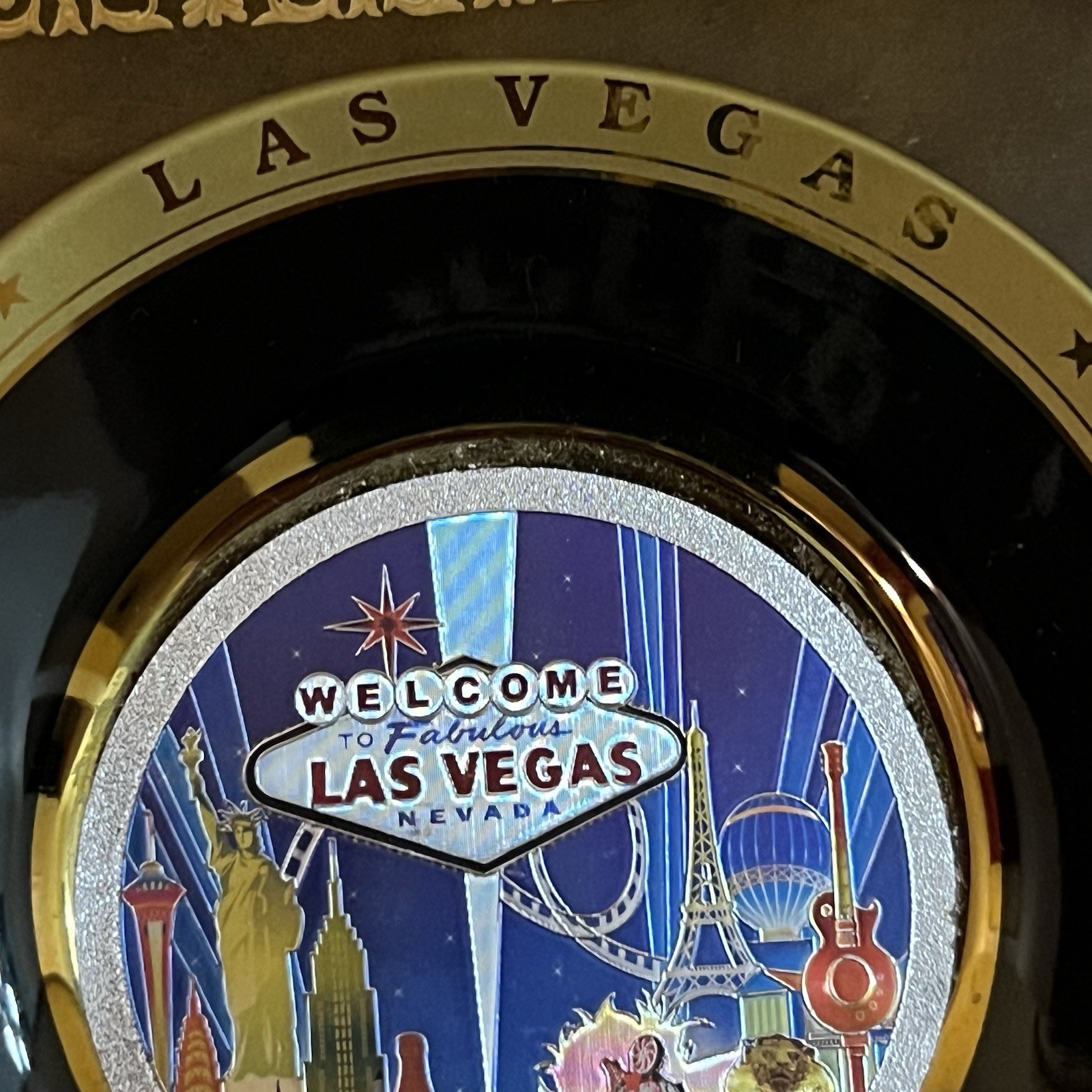 Las Vegas 24k Gold Plated Souvenir 6” Dish