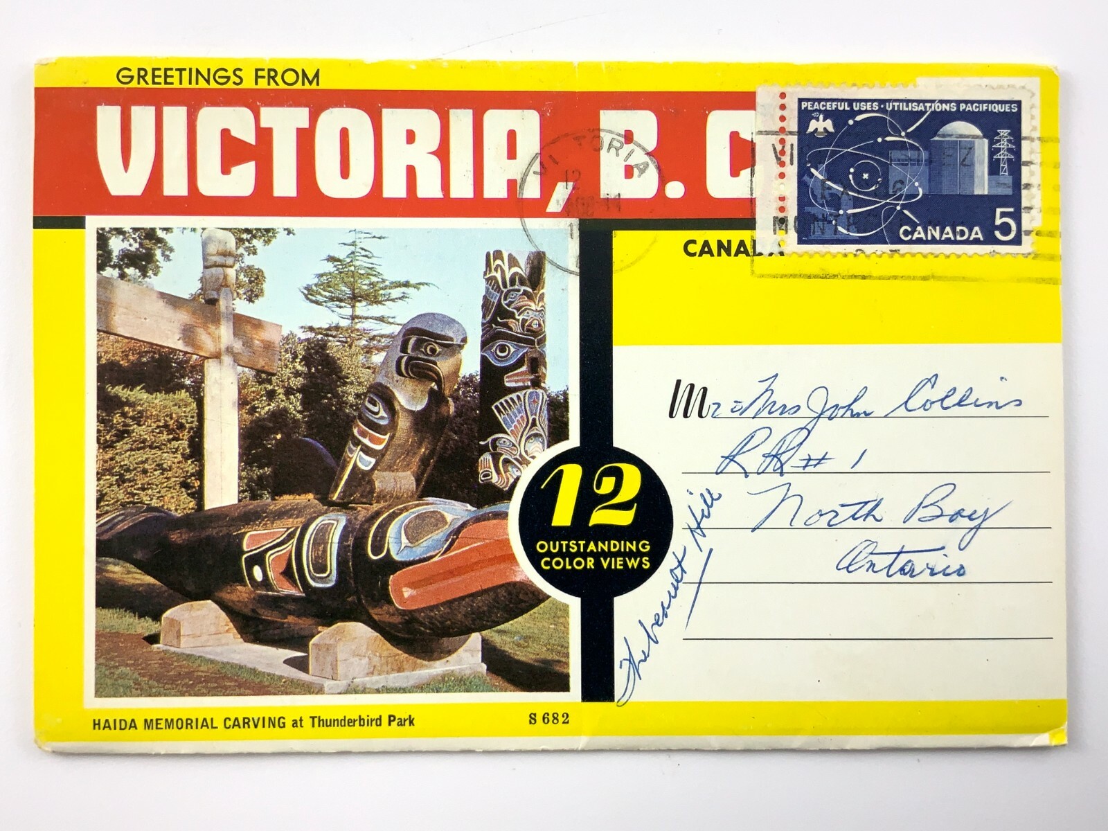 Victoria British Columbia Souvenir Folder Printed Lithograph Post Cards 707C
