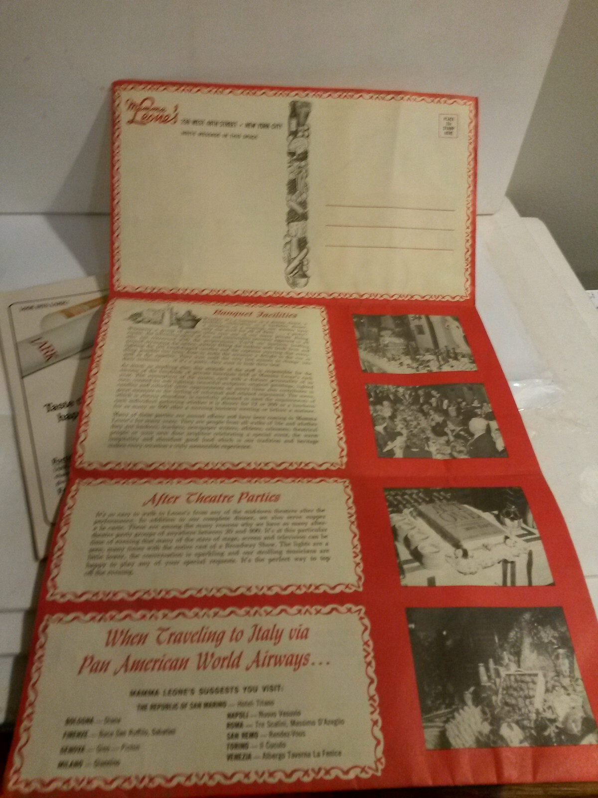 NY Mamma Leones Playbill Business Trying Vallee Copacabana lot 3 brochures 60s