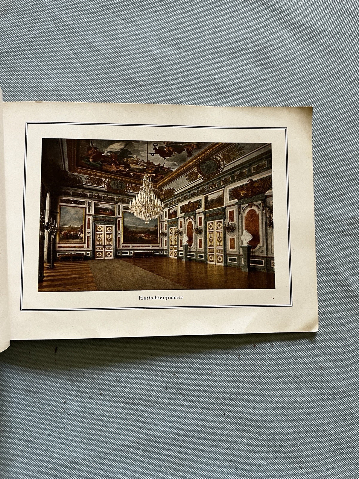 Vintage Herrenchiemsee Palace Bavaria Germany Color Photo Book King Ludwig II