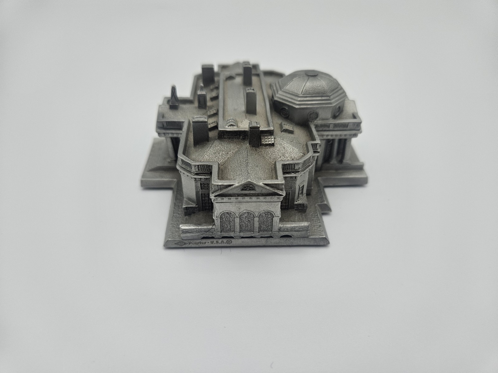 Vintage Bates and Klinke Monticello Thomas Jefferson Pewter Miniature