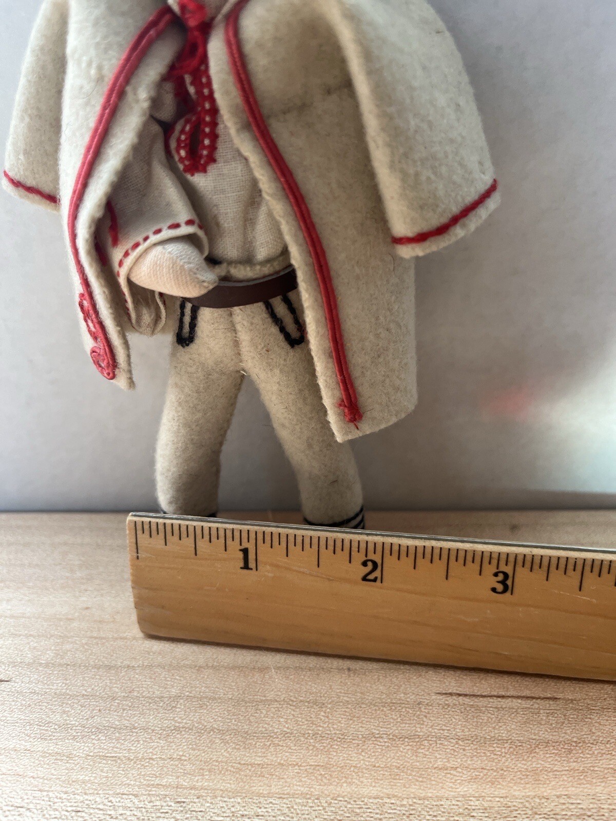CULTURAL SOUVENIR CLOTH DOLL EASTERN EUROPE 6” VTG