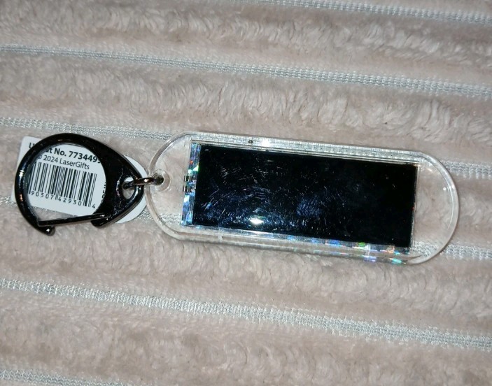 WILD THING – Acrylic Blinking Solar Powered Keychain 4.25” Long w/Snap Keyring