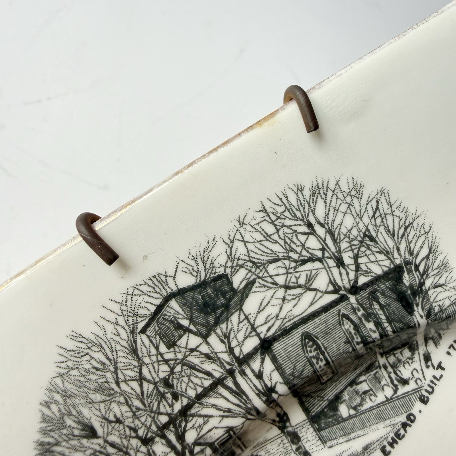 Vintage Marblehead Massachusetts Landmarks Porcelain Decorative Wall Plate