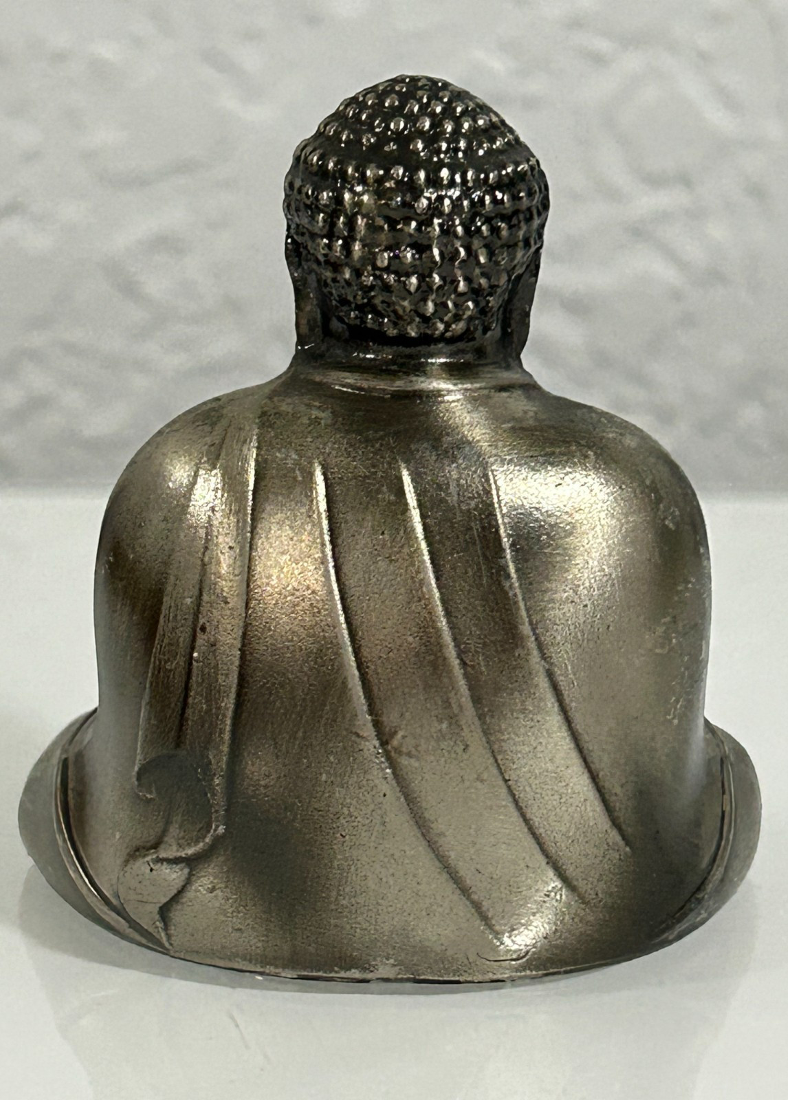 Japanese Souvenir Great Buddha Kamakura Silver Tone Miniature Replica.