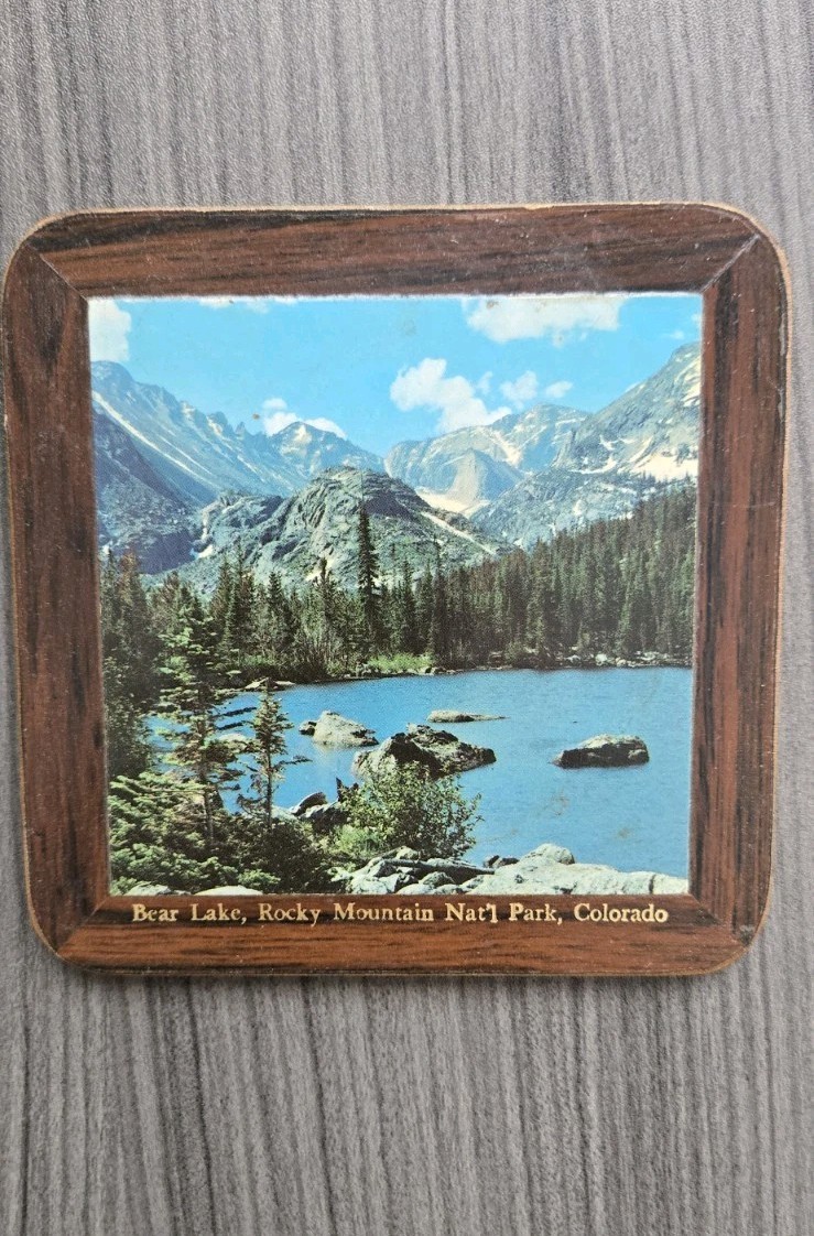 Vintage Colorado Souvenir Coasters Set of 4 — Pikes Peak, Denver by Pimpernel