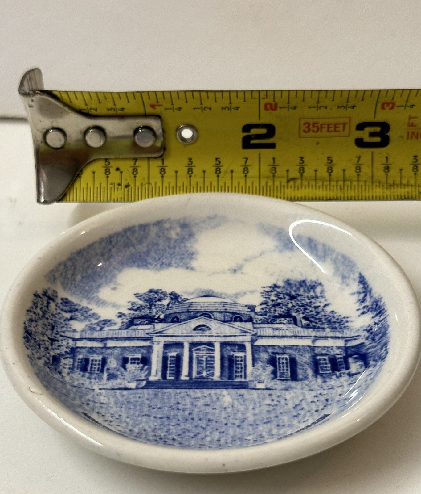 Virginia 50’s Butter Pat Dish Monticello Thomas Jefferson Home Made In England