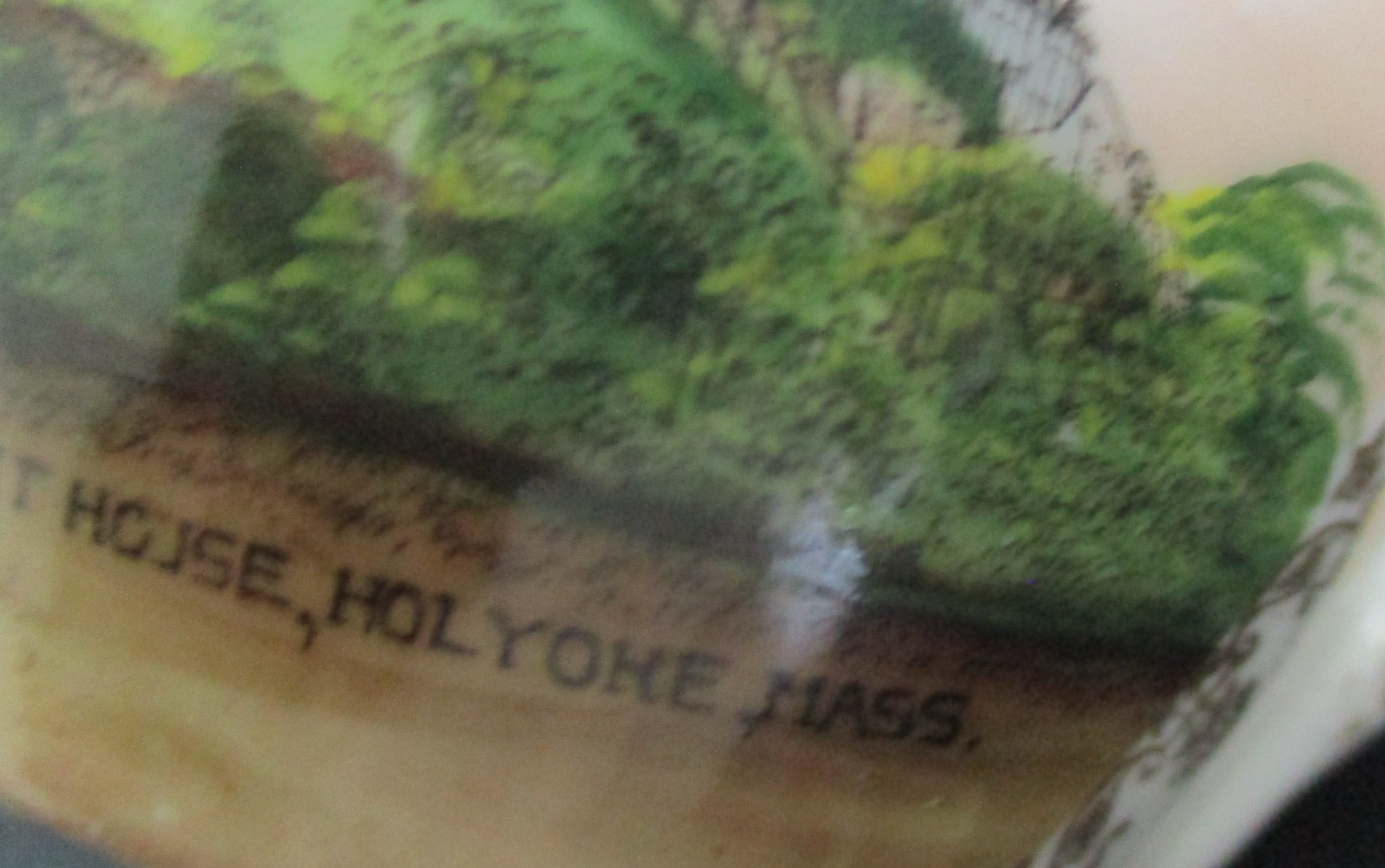 Early 20th Century Souvenir Creamer Mt. Tom Summit House Holyoke Massachusetts
