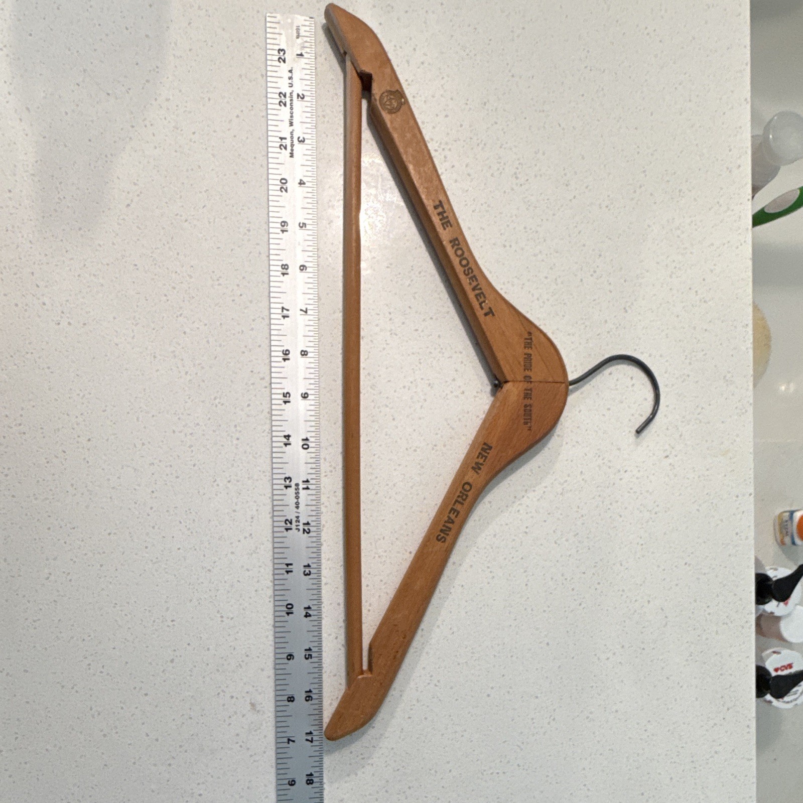 New Orleans Wooden Traditional Clothes Hanger Brown