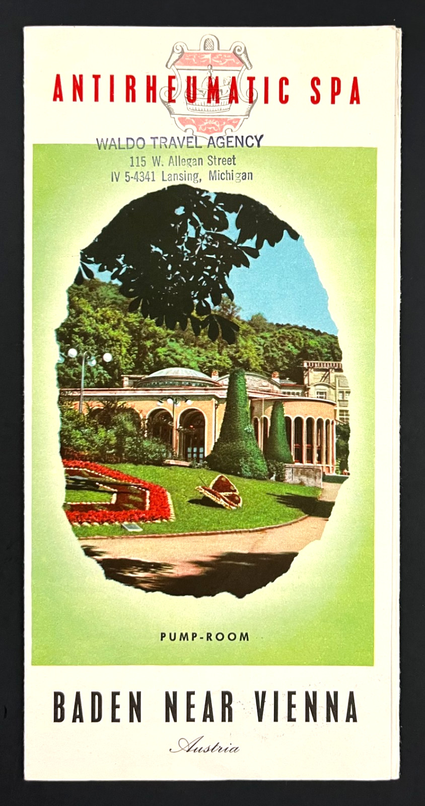 1959 Baden Austria Anti-Rheumatic Spa Hotels Music Tourist VTG Travel Brochures