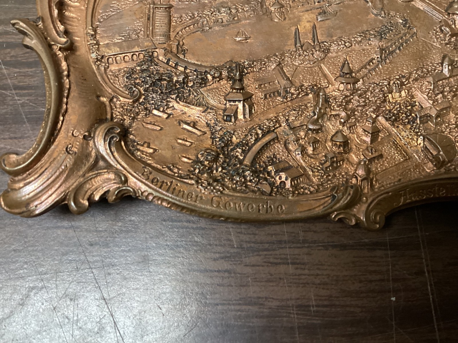 Germany Berlin 1896 Trade Exhibition Official Vintage Souvenir Dish Plate