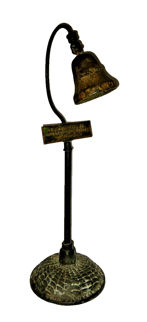 Vtg 1914 EL CAMINO REAL Centennial Brass Mission Bell California Souvenir Forbes