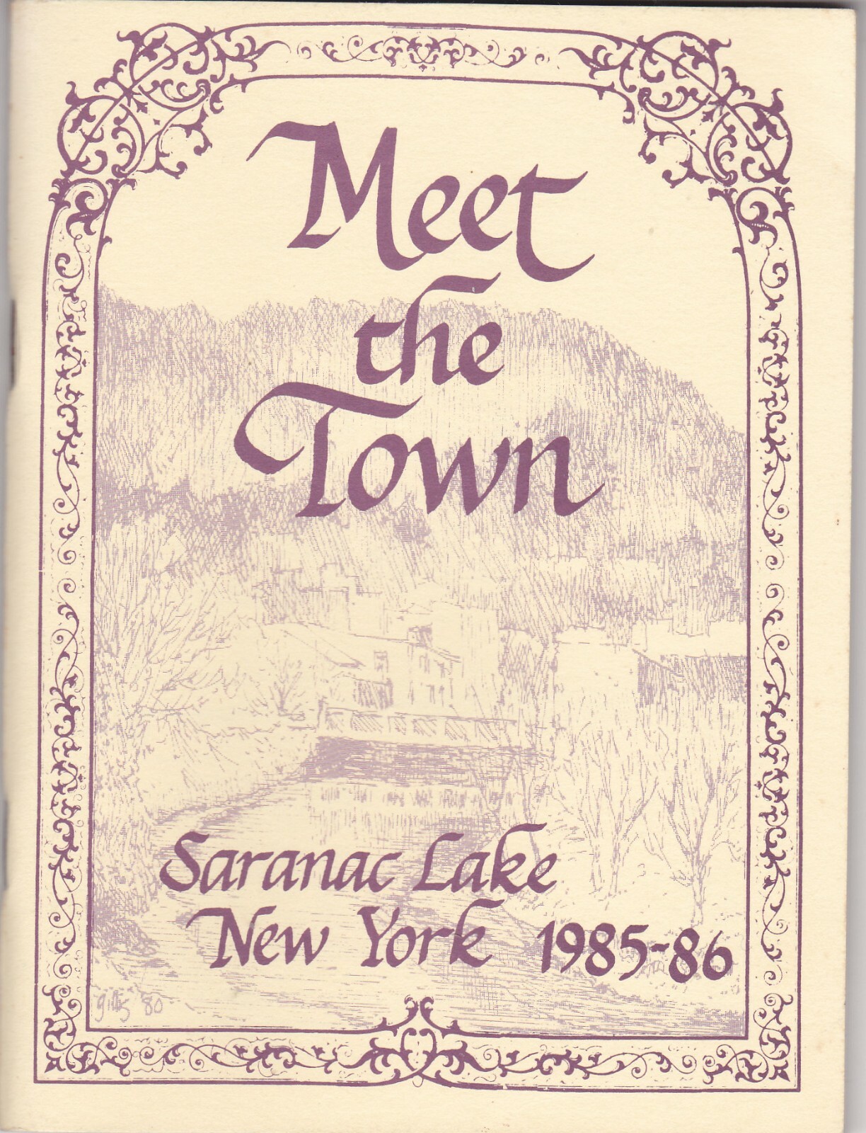 1985-86 Saranac Lake Business Events & Attractions Directory Booklet