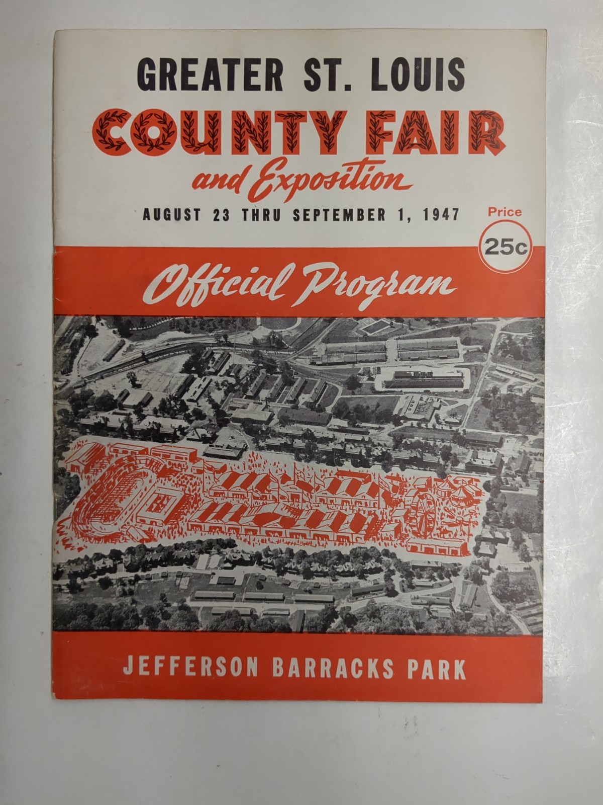 1947 Jefferson Barracks Park Fair Souvenir Program- Great Condition!
