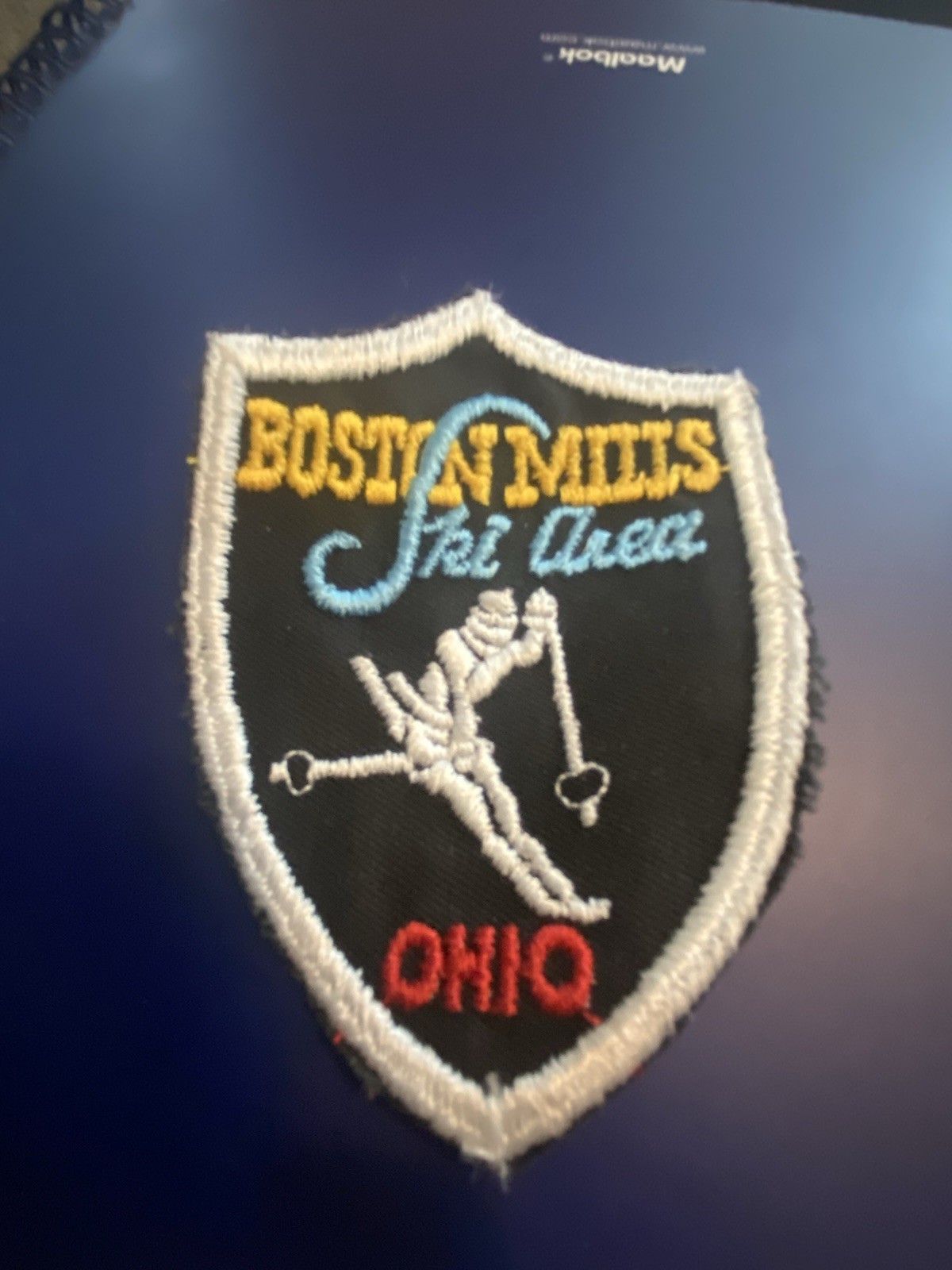VTG BOSTON MILLS Ski Area Ohio Sew On Patch