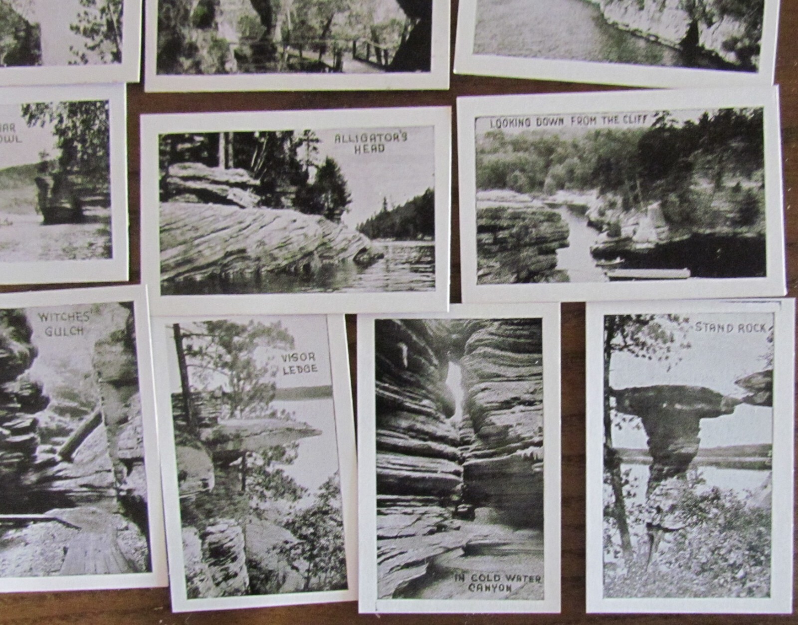 1920’s, SOUVENIR PHOTO-TONES MINIATURES OF 20 PICTURE OF WISCONSIN DELLS, WIS.