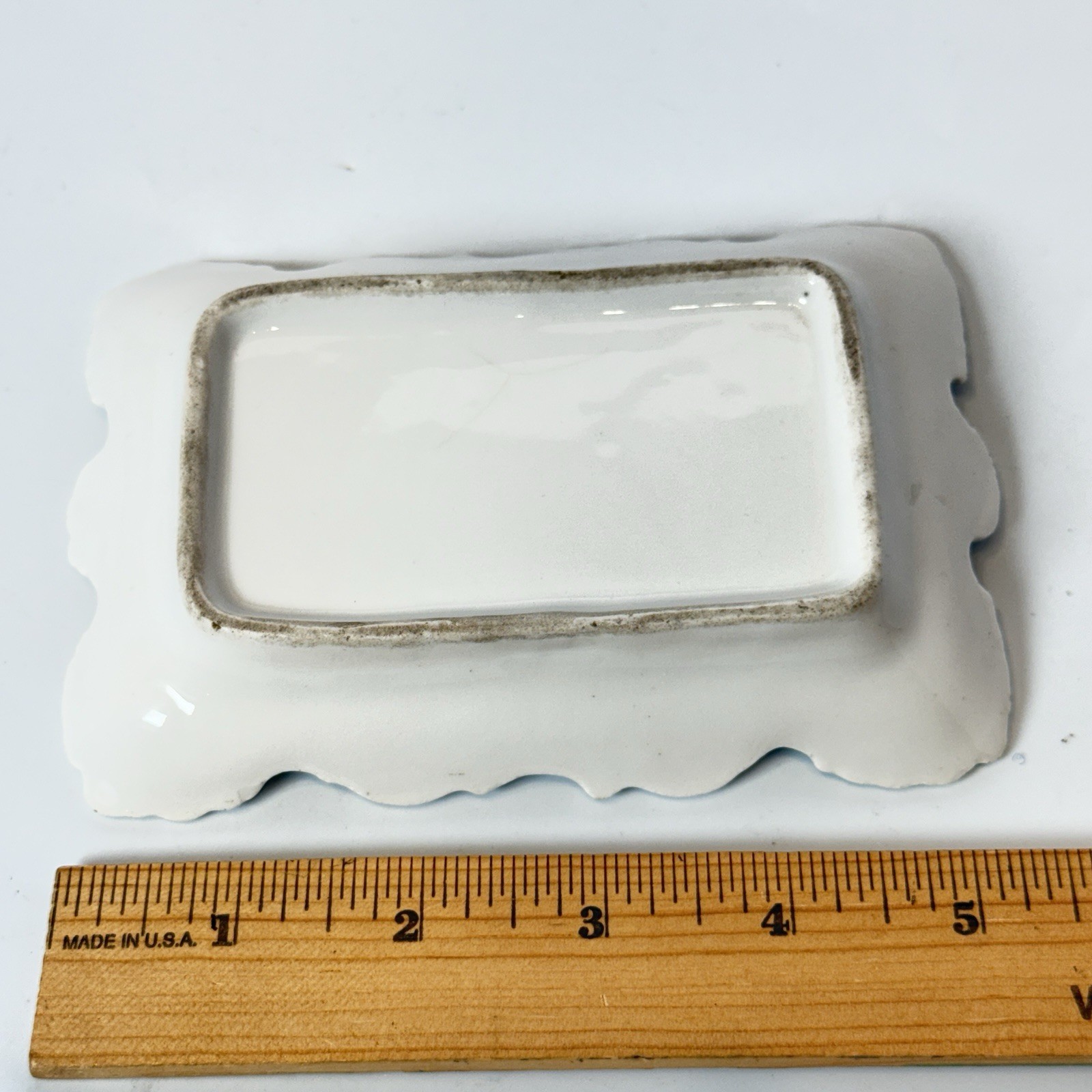 AMSTERDAM NY NEW YORK Souvenir Porcelain BAPTIST CHURCH Trinket PLATE DISH