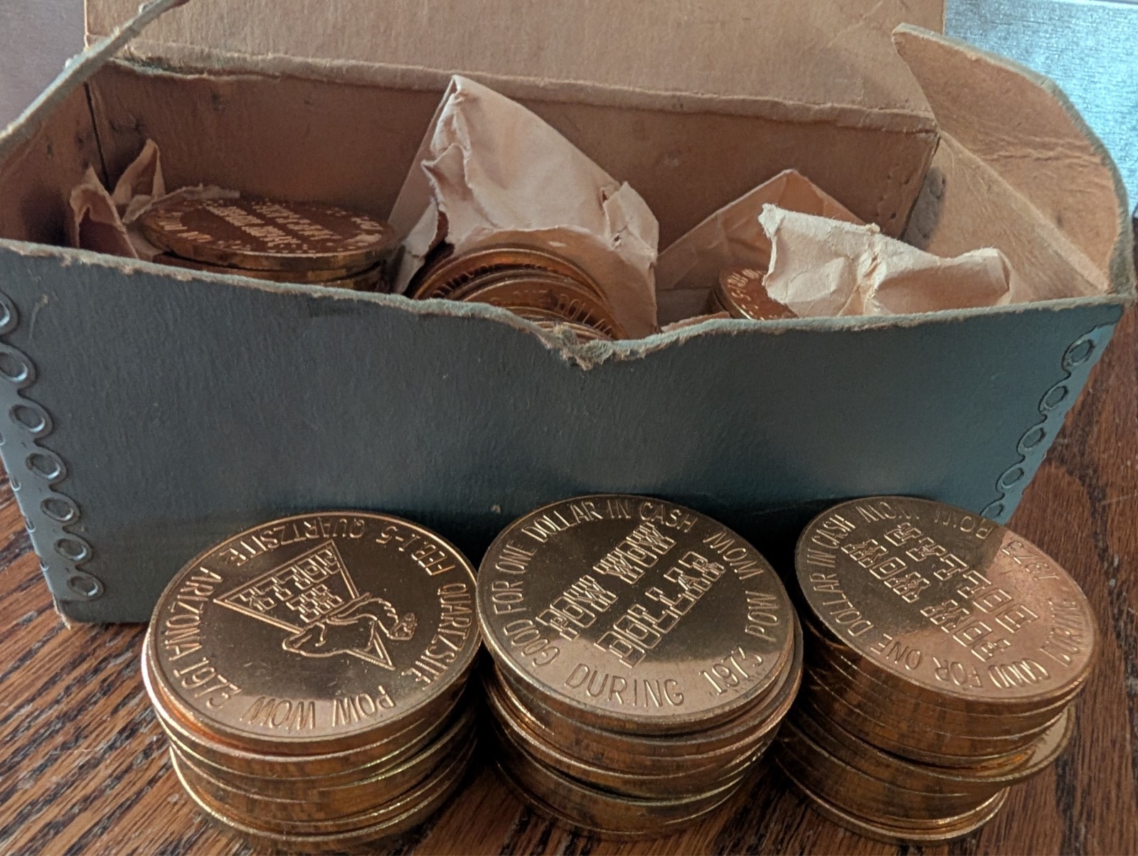 QUARTZITE ARIZONA POW WOW DOLLAR COINS