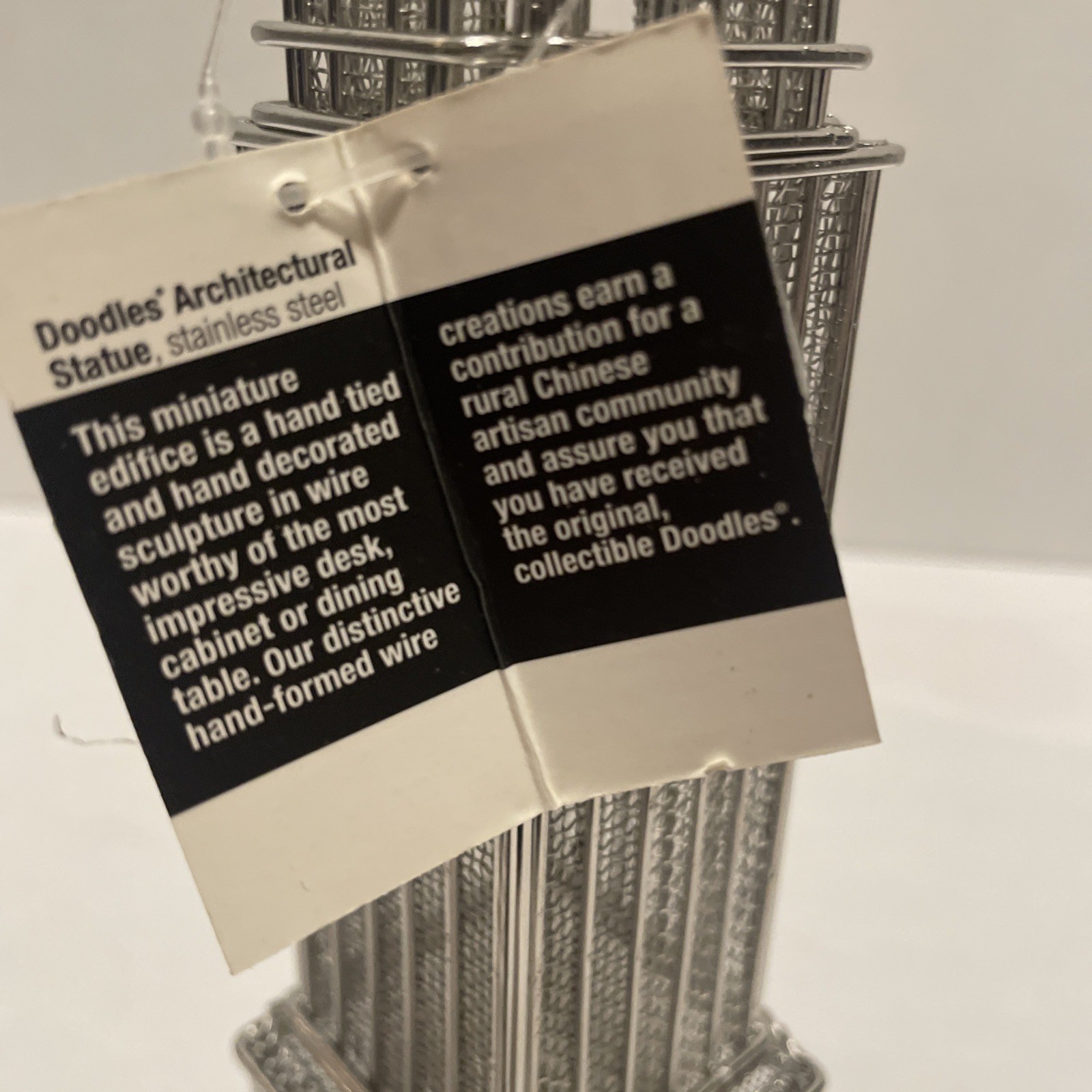 Empire State & Chrysler Buildings 12 Inch Destination Doodles Wire Statues – NWT