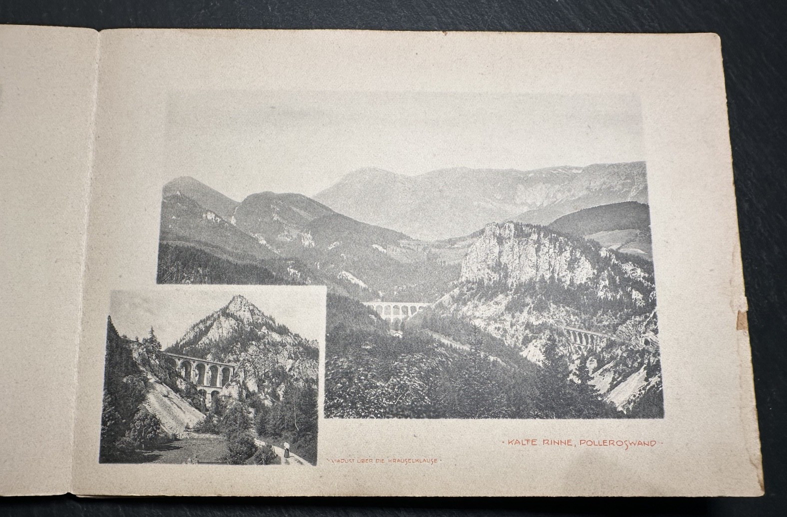 ERINNERUNG AN DER SEMMERING MEMORY OF THE SEMMERING, AUSTRIA IMAGE BOOK H362
