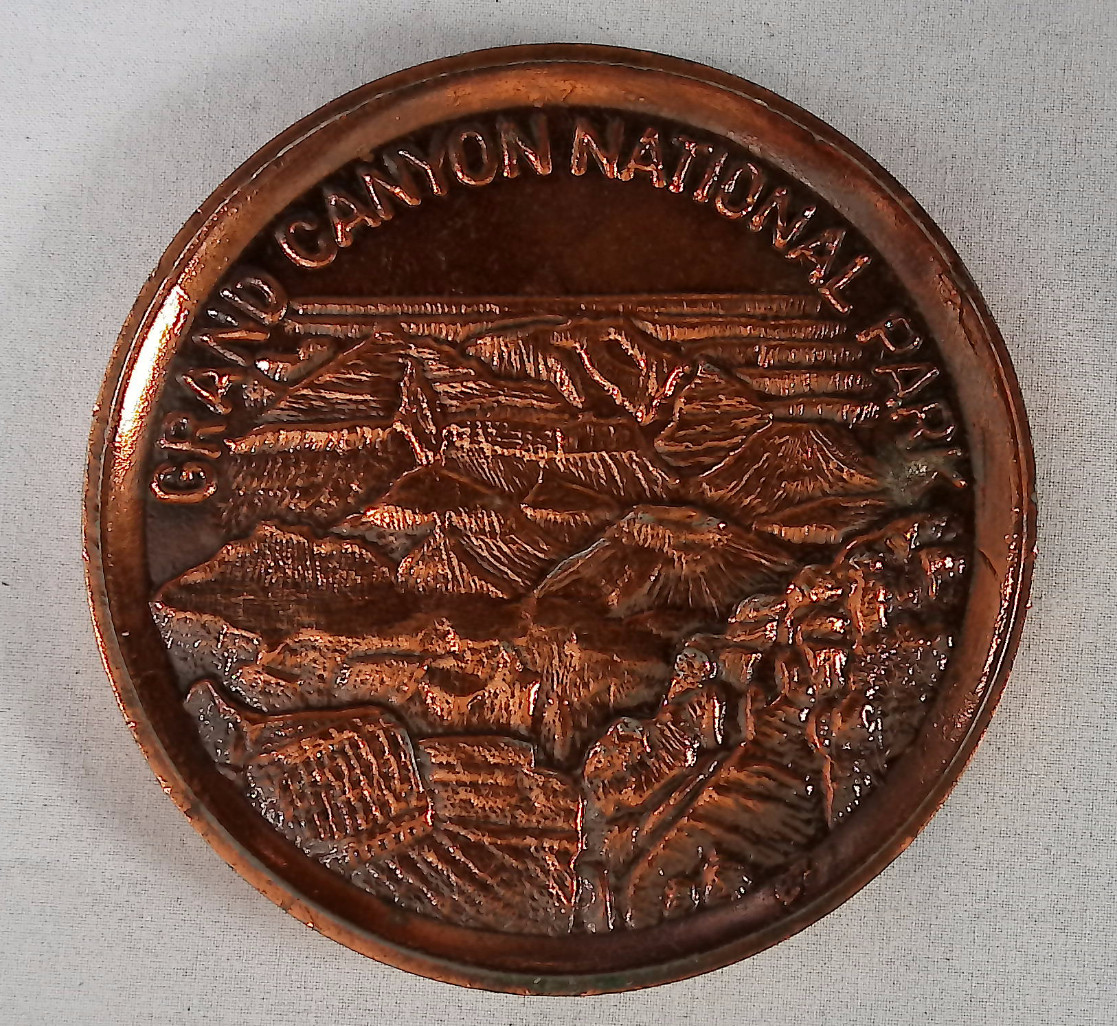 Vintage 1898 Indian Head Penny Oversized Novelty Grand Canyon National Park