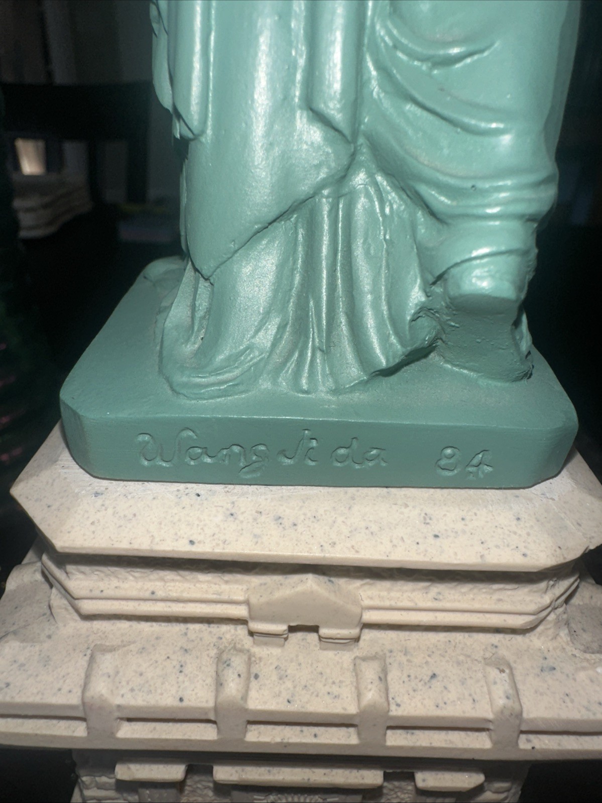 1982 SL / EIF. INC Vintage 15” Lady Statue of Liberty 1984 Wang Jida New York
