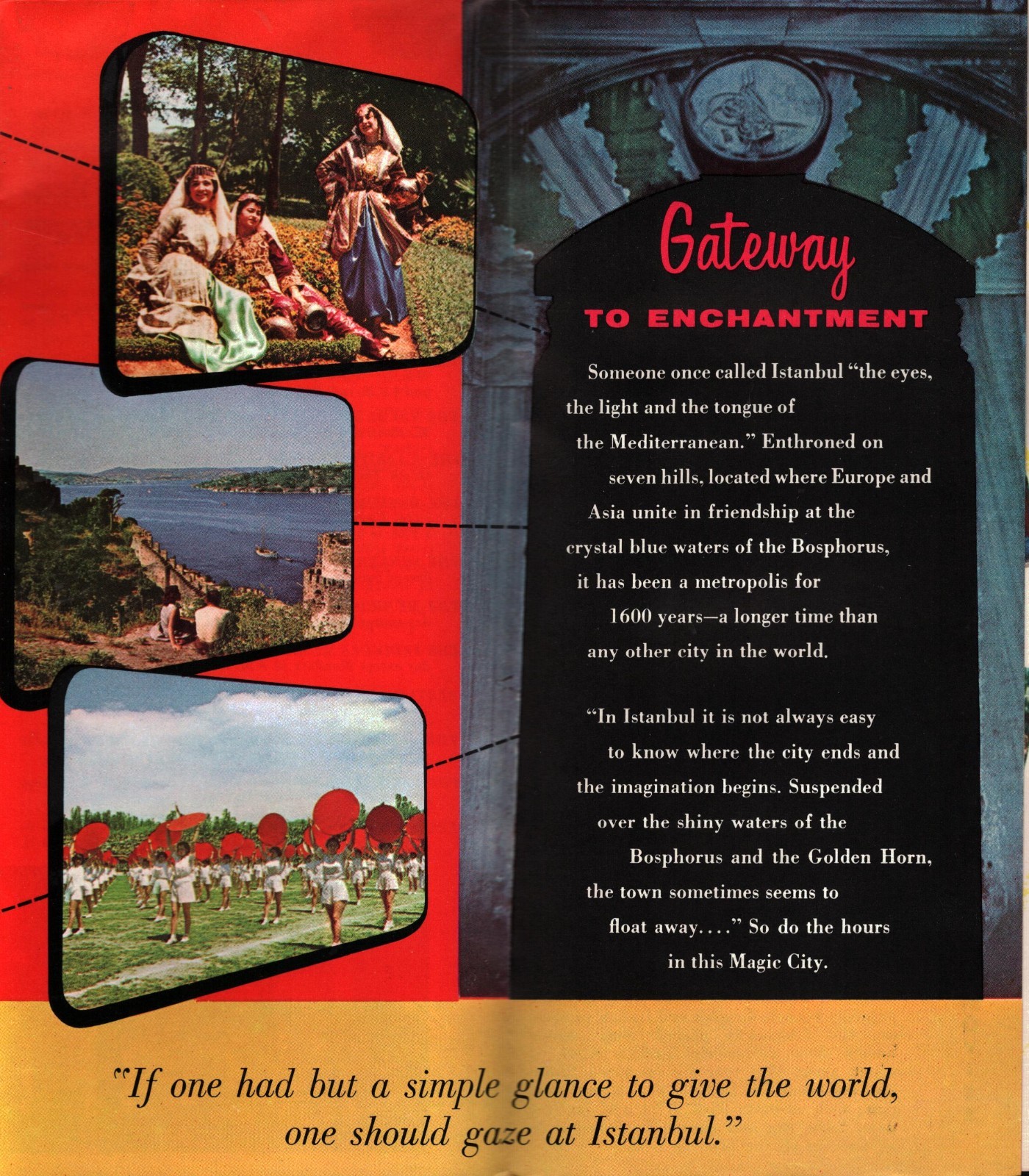 Istanbul Turkey Trave Guide Vintage Brochure