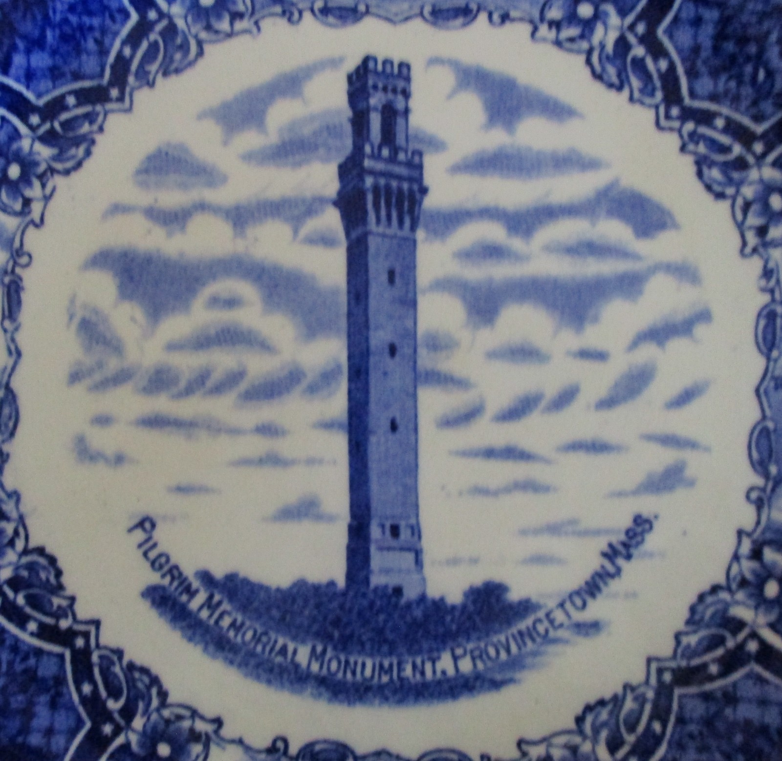 Early 20th Century Souvenir Multi Scene Plate Provincetown Massachusetts
