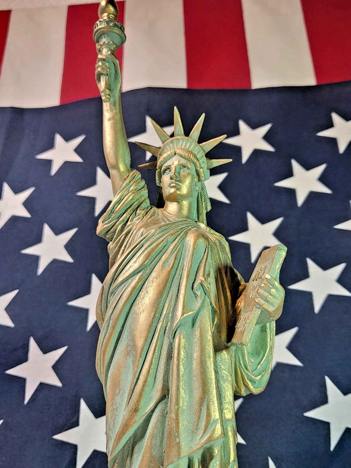 Statue of Liberty Replica -14 Inches Tall -Genuine New York City Souvenir