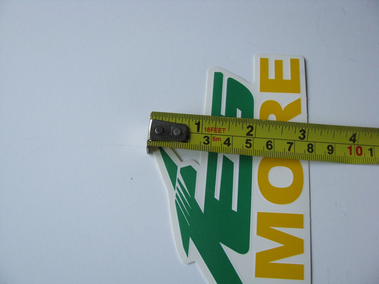 Vtg 9″in Cincinnati Ohio Sycamore Aves Logo Window Bumper Sticker Decal Lg Clear
