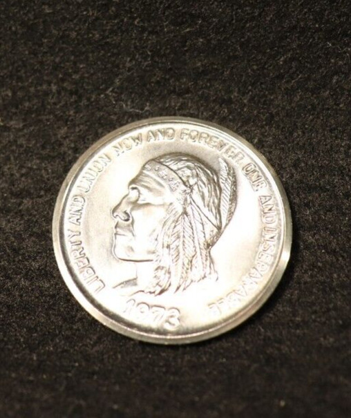 5 PCS NORTH DAKOTA SOUVENIR DOLLARS 1973 BRILLIANT UNCIRCULATED MADE IN CANADA