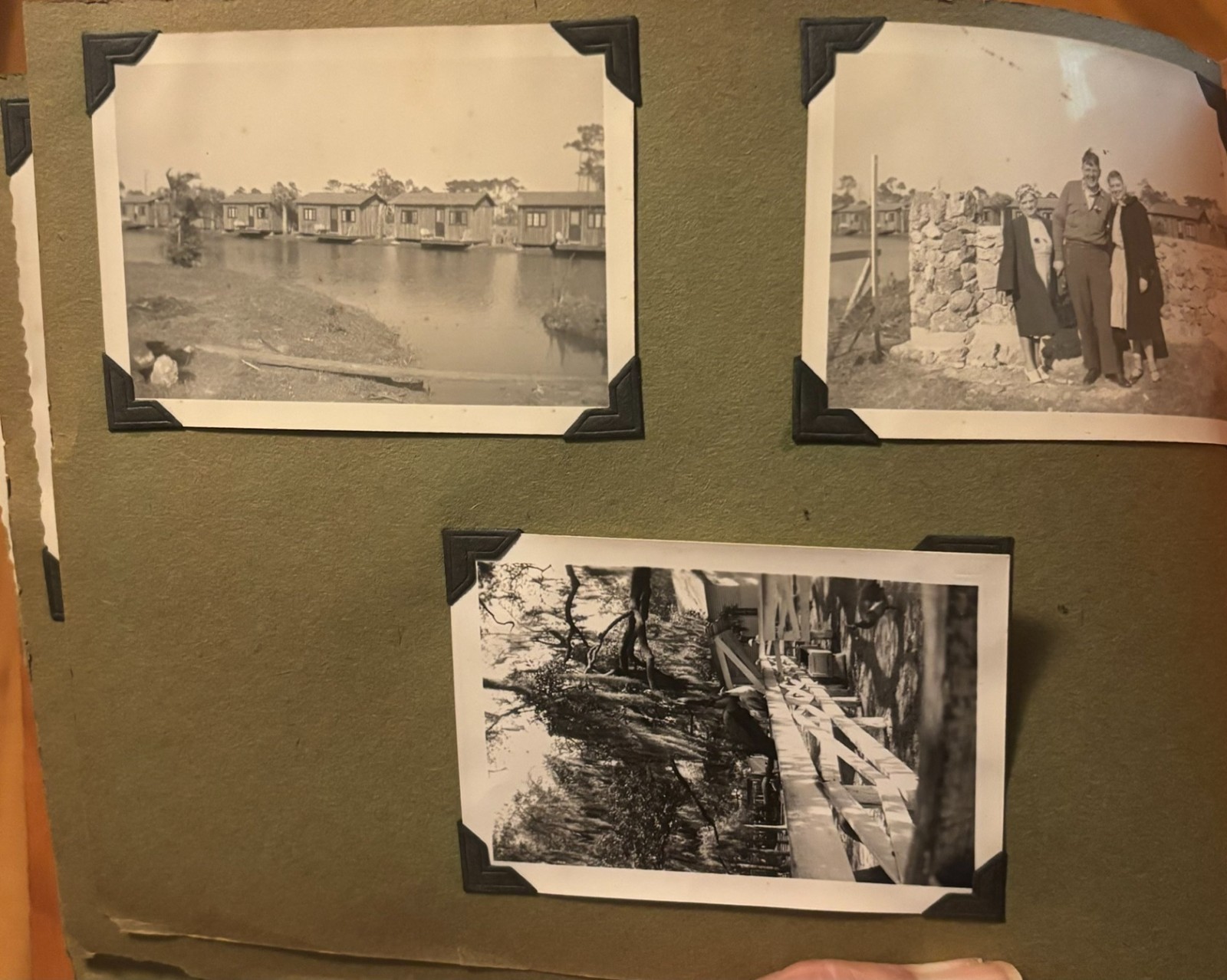 1941 Trip to Florida Wooden Travel Photo Album with 67 Photos