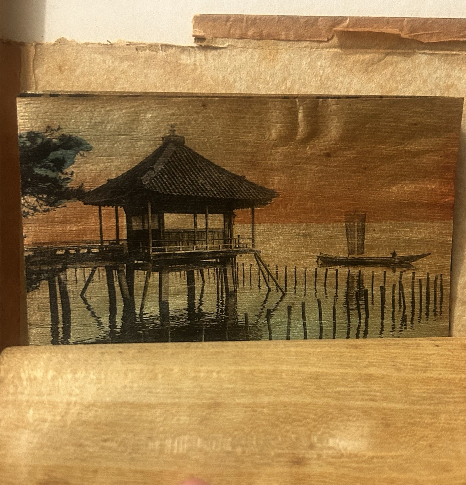 Japan Hand Painted Bird Stationary + Envelopes