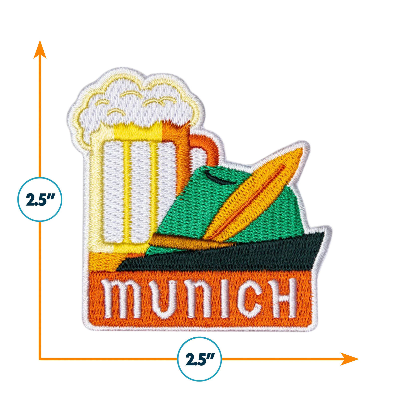 Munich Iron on Travel Patch – Great Souvenir or Gift for travellers