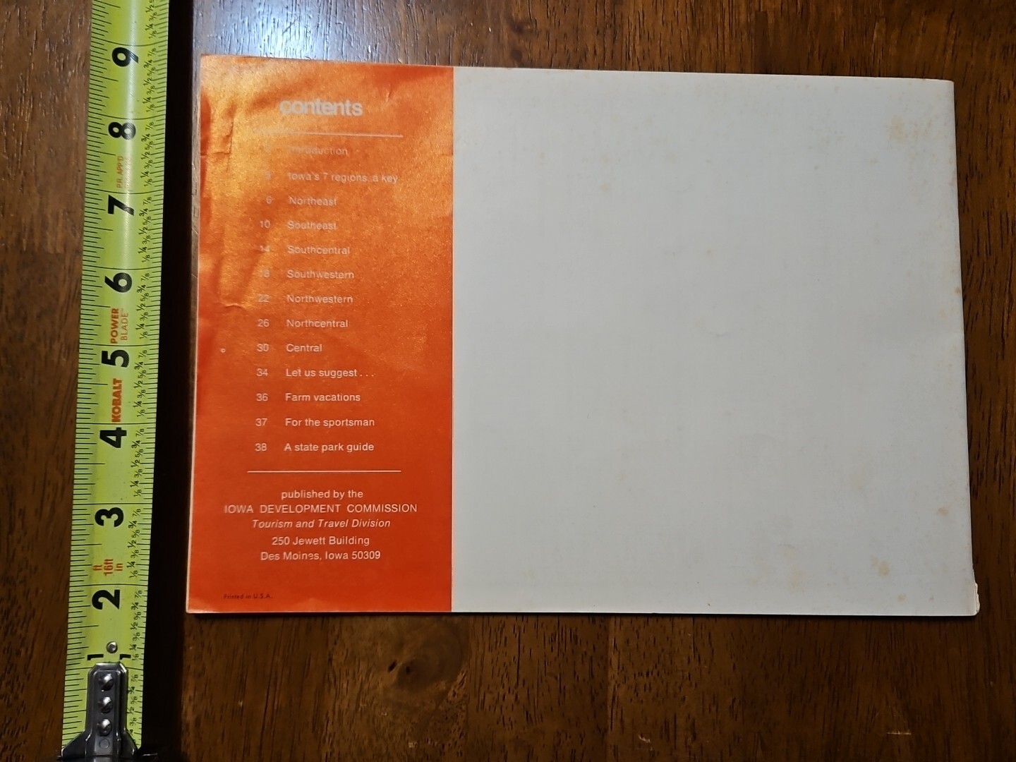 IOWA VISITORS GUIDE RARE OLD VINTAGE BOOKLET
