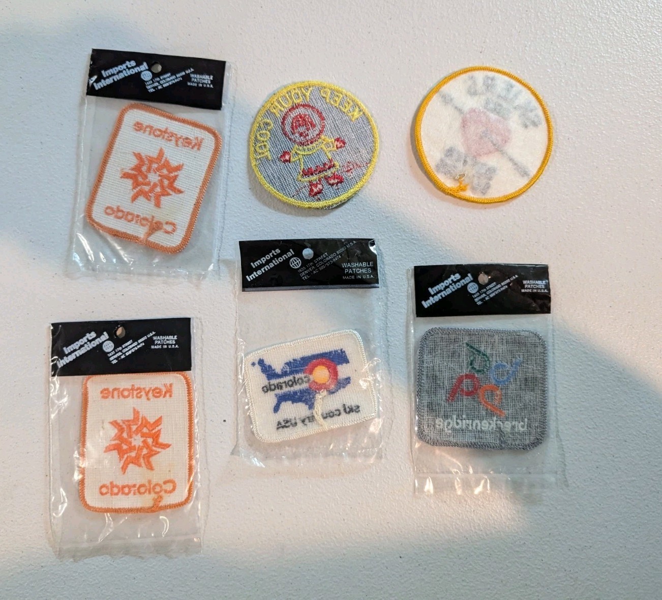 Lot- 6 Vintage Ski Resort/ Skiing Patches Colorado, Breckenridge, Keystone