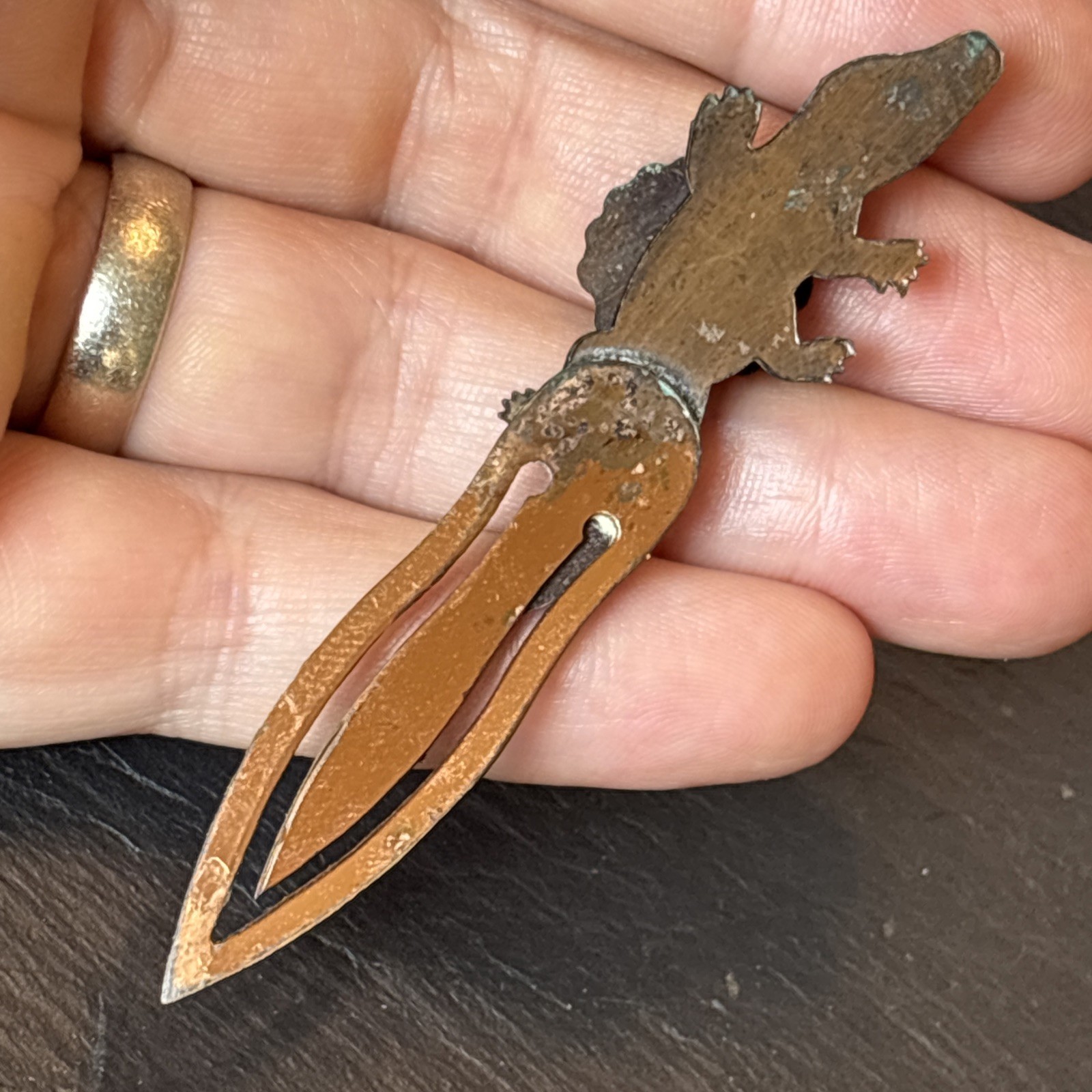Saint Louis Cathedral New Orleans Vintage Alligator Bookmark Cooper Oddity M1