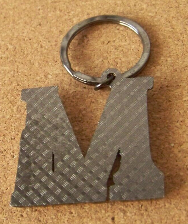 New York ( City ) metal key ring Statue of Liberty & skyline 3″ long c43374