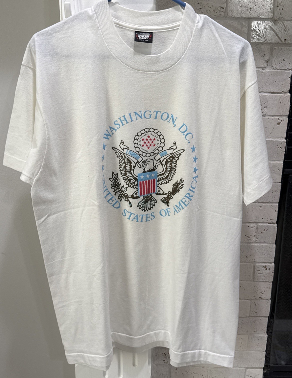 Vtg WASHINGTON DC UNITED STATES OF AMERICA T Shirt U.S SEAL LOGO Rare Tee USA