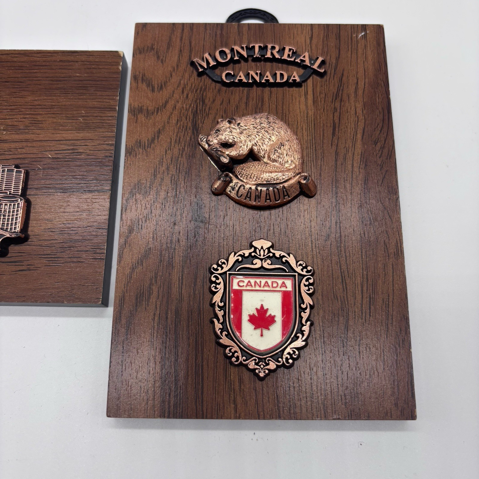 2 Montreal Canada Wooden Plaque/Decor Hangs On Wall