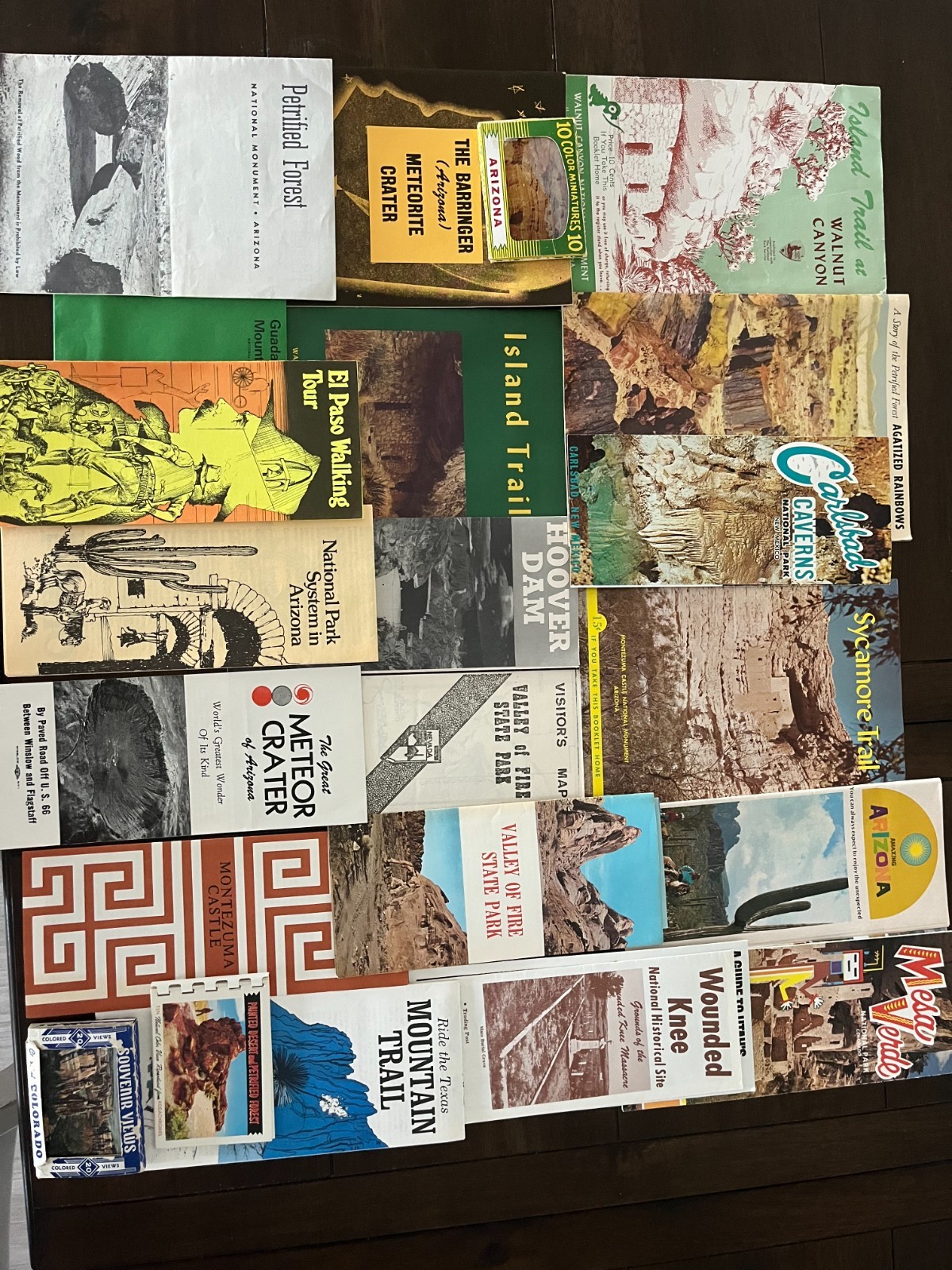 1970’s travel pamphlets/souvenirs from Texas, Nevada, Arizona, New Mexico